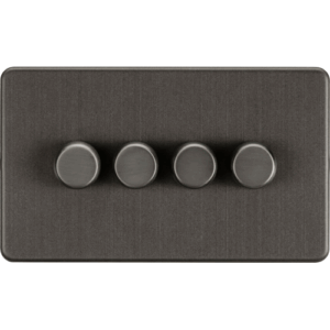 ML Accessories - Knightsbridge Smoked Bronze 4G 2-way 10-200W (5-150W LED) Intelligent dimmer (SF2194SB)