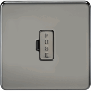 ML Accessories - Knightsbridge Black Nickel 13A Fused Spur Unit (SF6000BN)