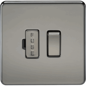 ML Accessories - Knightsbridge Black Nickel 13A Switched Fused Spur Unit (SF6300BN)