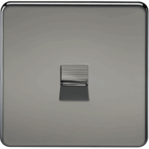 ML Accessories - Knightsbridge Black Nickel Telephone Extension Socket (SF7400BN)
