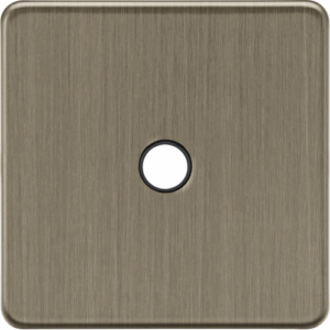 ML Accessories - Knightsbridge Screwless Antique Brass 20A Flex Outlet Plate (SF8342AB)