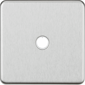 ML Accessories - Knightsbridge Screwless Brushed Chrome 20A Flex Outlet Plate (SF8342BC)