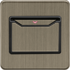 ML Accessories - Knightsbridge Antique Brass 32A 1G Key Card Switch (SFCARDAB)