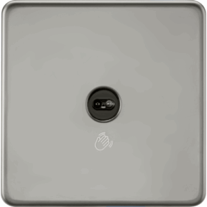 ML Accessories - Knightsbridge Black Nickel 230V 1G 1-way Touchless Switch (SFTS1BN)