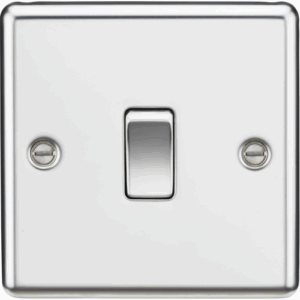 ML Accessories - Knightsbridge Polished Chrome 10AX 1G 2-way Switch (CL2PC)