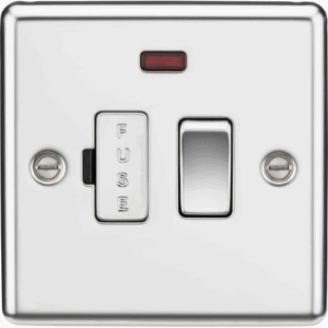 ML Accessories - Knightsbridge Polished Chrome 13A Switched Fused Spur Unit with Neon (CL63NPC)