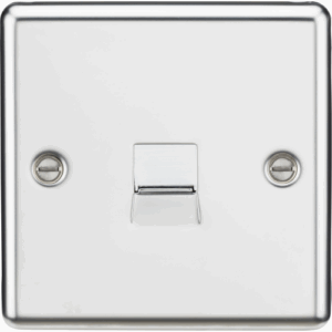 ML Accessories - Knightsbridge Polished Chrome Telephone Extension Outlet (CL74PC)