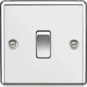 ML Accessories - Knightsbridge Polished Chrome 20A 1G DP Switch (CL834PC)