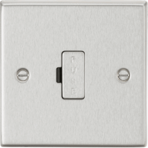 ML Accessories - Knightsbridge Brushed Chrome 13A Fused Spur Unit (CS6BC)