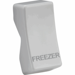 Curved Edge - Knightsbridge White Rocker cover laser printed FREEZER (CUFREEZER)