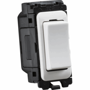 Curved Edge - Knightsbridge White 20AX 2-way Retractive Switch Module (Centre Off) (CUGM23)