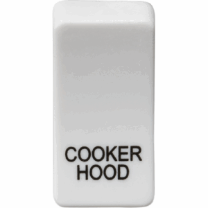 Grid Wiring Accessories - Knightsbridge White Switch cover marked COOKER HOOD (GDCOOKU)