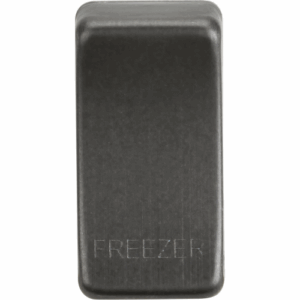 Grid Wiring Accessories - Knightsbridge Smoked Bronze Switch cover marked FREEZER (GDFREEZERSB)