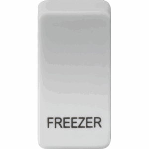 Grid Wiring Accessories - Knightsbridge White Switch cover marked FREEZER (GDFREEZERU)