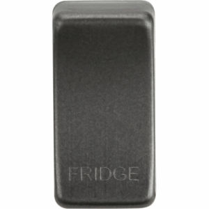 Grid Wiring Accessories - Knightsbridge Smoked Bronze Switch cover marked FRIDGE (GDFRIDGESB)