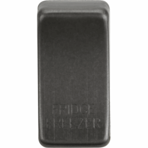 Grid Wiring Accessories - Knightsbridge Smoked Bronze Switch cover marked FRIDGE FREEZER (GDFRIDSB)