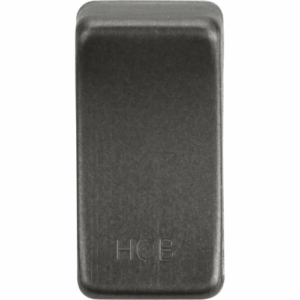 Grid Wiring Accessories - Knightsbridge Smoked Bronze Switch cover marked HOB (GDHOBSB)