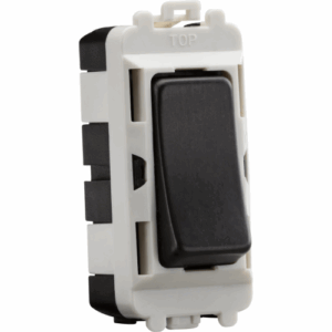 Grid Wiring Accessories - Knightsbridge Smoked Bronze 20AX 2 way SP grid module (GDM001SB)
