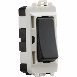 Grid Wiring Accessories - Knightsbridge Anthracite 20AX DP grid module (GDM002AT)