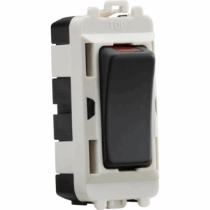 Grid Wiring Accessories - Knightsbridge Anthracite 20AX DP grid module with LED indicator (GDM003AT)