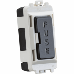 Grid Wiring Accessories - Knightsbridge Matt Black 13A fused module (GDM011MB)