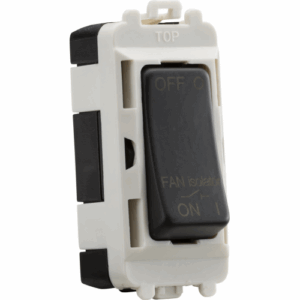 Grid Wiring Accessories - Knightsbridge Anthracite 10A Fan Isolator Module (GDM020AT)