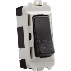 Grid Wiring Accessories - Knightsbridge Smoked Bronze 10A Fan Isolator Module (GDM020SB)