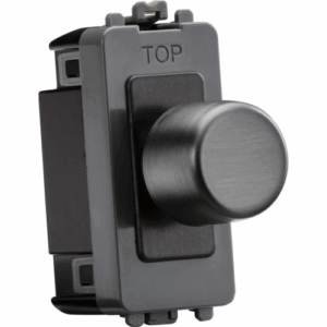 Grid Wiring Accessories - Knightsbridge Smoked Bronze 6A 1G 2-way Dummy Dimmer Module (GDM022SB)