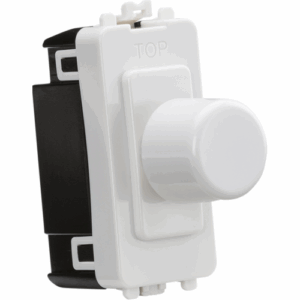 Grid Wiring Accessories - Knightsbridge White 6A 1G 2-way Dummy Dimmer Module (GDM022U)