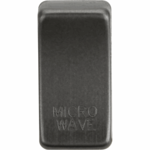 Grid Wiring Accessories - Knightsbridge Smoked Bronze Switch cover marked MICROWAVE (GDMICROSB)