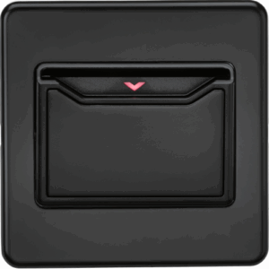 ML Accessories - Knightsbridge Matt Black 32A 1G Key Card Switch (SFCARDMB)