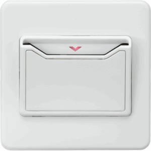 ML Accessories - Knightsbridge Matt White 32A 1G Key Card Switch (SFCARDMW)