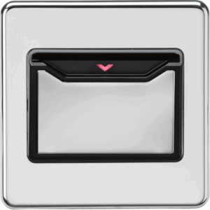 ML Accessories - Knightsbridge Polished Chrome 32A 1G Key Card Switch (SFCARDPC)