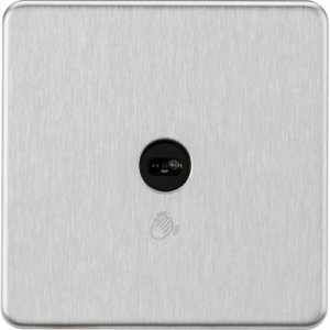 ML Accessories - Knightsbridge Brushed Chrome 230V 1G 1-way Touchless Switch (SFTS1BC)