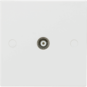 ML Accessories - Knightsbridge White TV Outlet (non-isolated) (SN0100)
