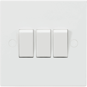 ML Accessories - Knightsbridge White 10AX 3G 2-way Switch (SN4000)