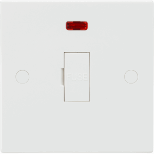 ML Accessories - Knightsbridge White 13A Fused Spur Unit with Neon (SN6000N)