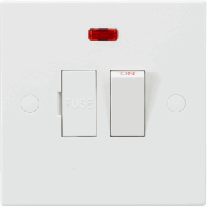 ML Accessories - Knightsbridge White 13A Switched Fused Spur Unit with Neon (SN6300N)