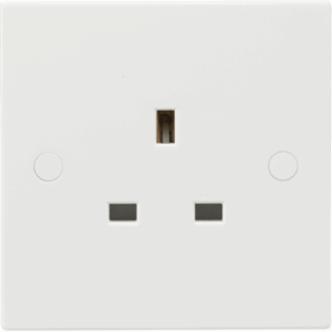 ML Accessories - Knightsbridge White 13A 1G Unswitched Socket (SN7000U)