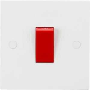 ML Accessories - Knightsbridge White 45A DP Switch (1G Size) (SN8331)