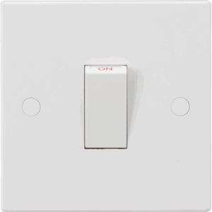 ML Accessories - Knightsbridge White 45A DP Switch (1G Size) Rocker (SN8331W)