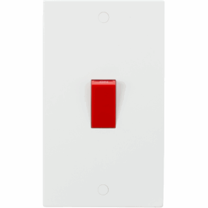 ML Accessories - Knightsbridge White 45A DP Switch (2G Size) (SN8332)