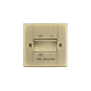 ML Accessories - Knightsbridge Antique Brass 10A Fan Isolator Switch (CS11AB)