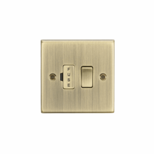 ML Accessories - Knightsbridge Antique Brass 13A Switched Fused Spur Unit (CS63AB)