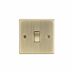 ML Accessories - Knightsbridge Antique Brass 20A 1G DP Switch (CS834AB)