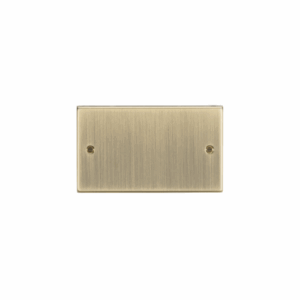 ML Accessories - Knightsbridge Antique Brass 2G Blanking Plate (CS86AB)