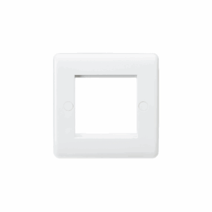 Euro Modular Range - Knightsbridge White 2G Modular Faceplate (CU2G)