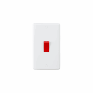 ML Accessories - Knightsbridge White Curved Edge 45A DP Switch (2G size) (CU8332)