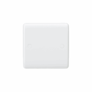 ML Accessories - Knightsbridge White Curved Edge Curved Edge 1G Blanking Plate (CU8350)
