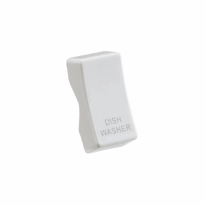 Curved Edge - Knightsbridge White Rocker cover laser printed DISHWASHER (CUDISH)
